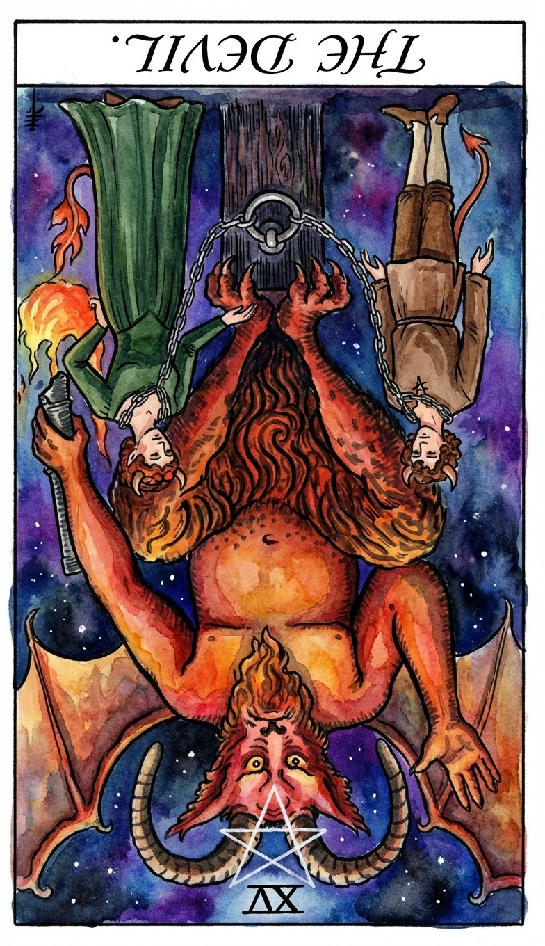 悪魔のタロットカード