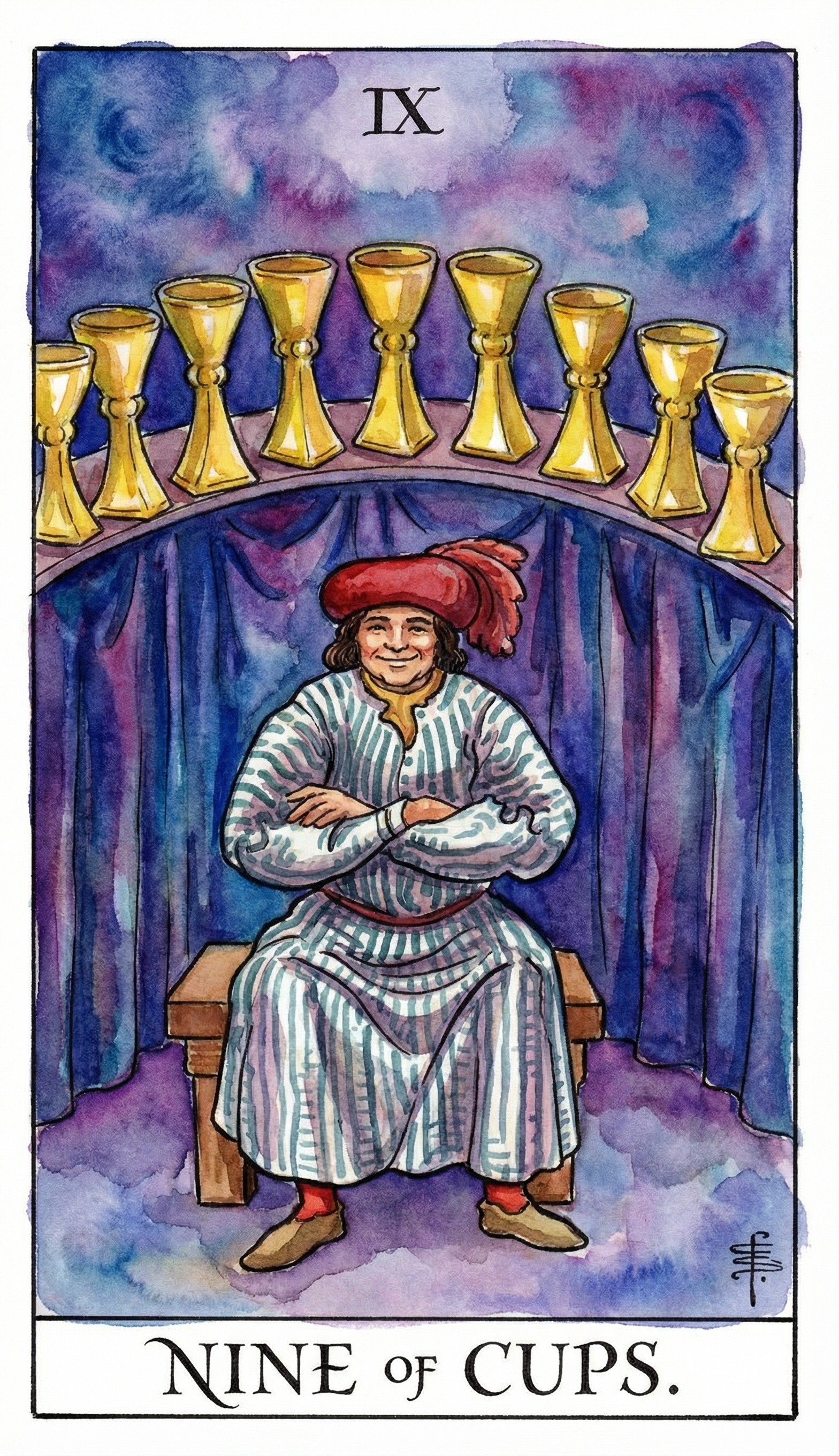 NINE OF CUPS