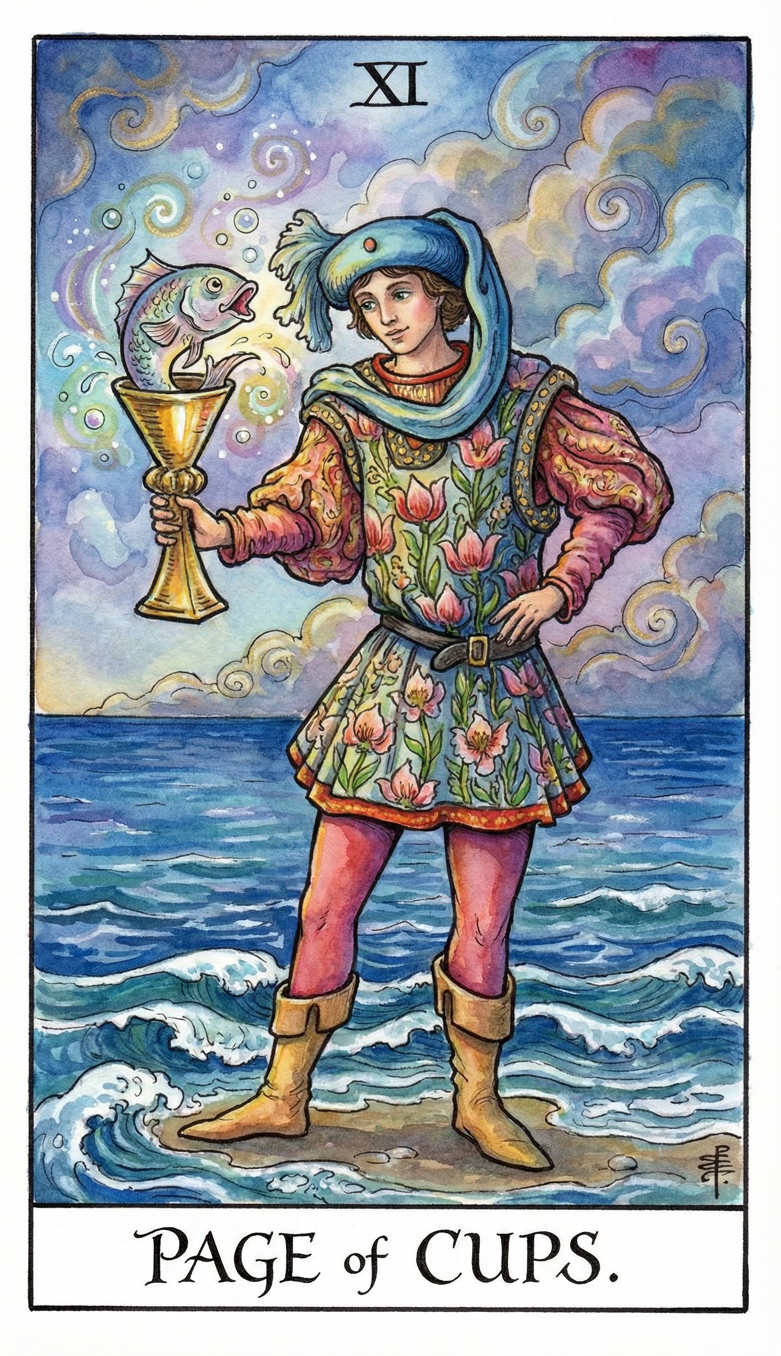 PAGE OF CUPS