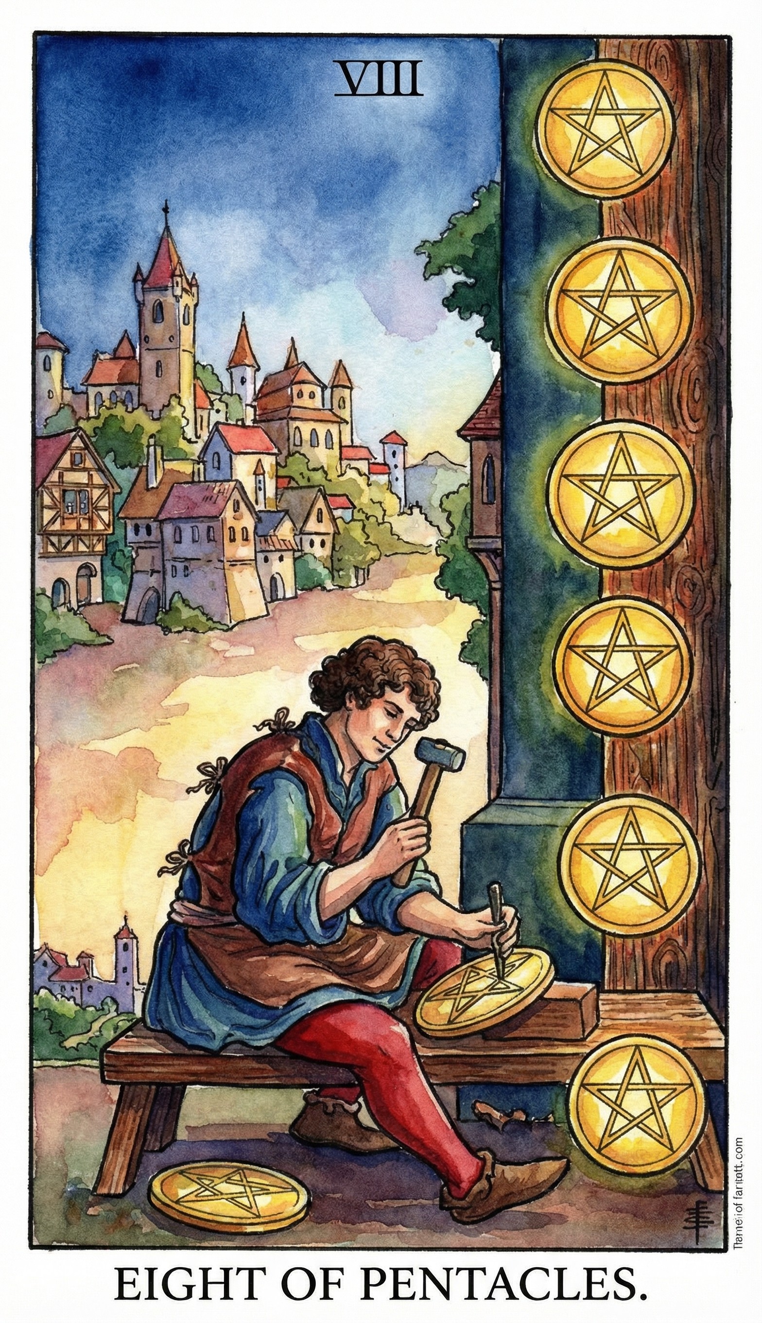 EIGHT OF PENTACLES