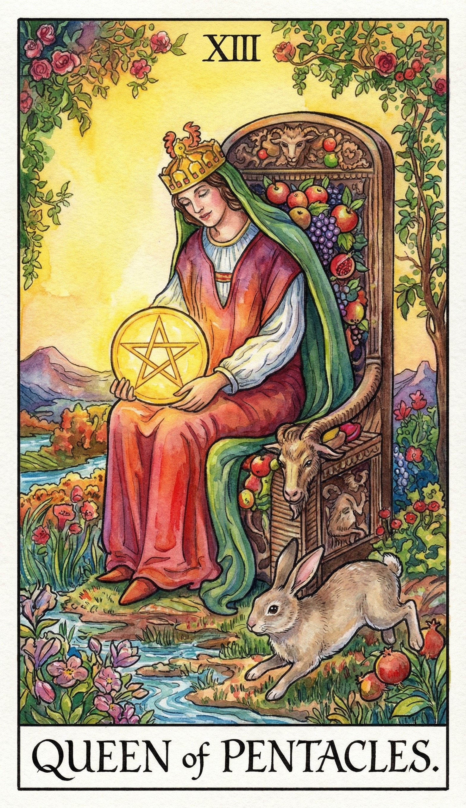 QUEEN OF PENTACLES