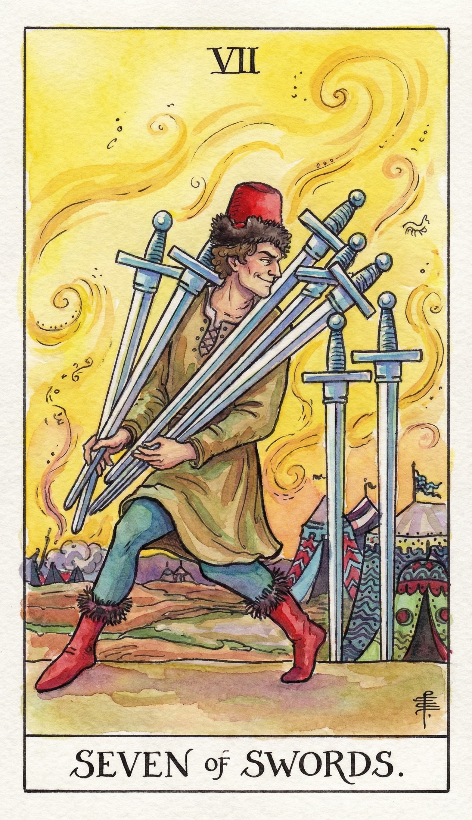 SEVEN OF SWORDS