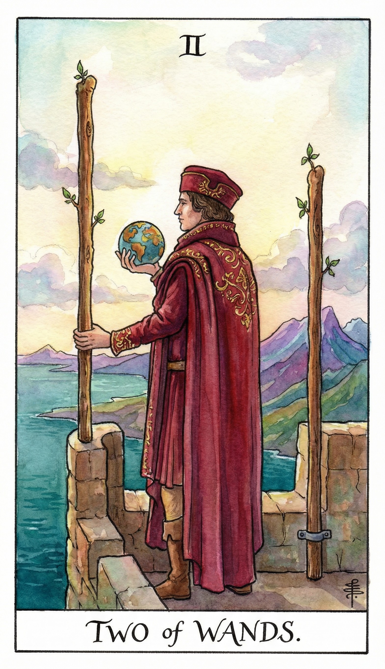 TWO OF WANDS