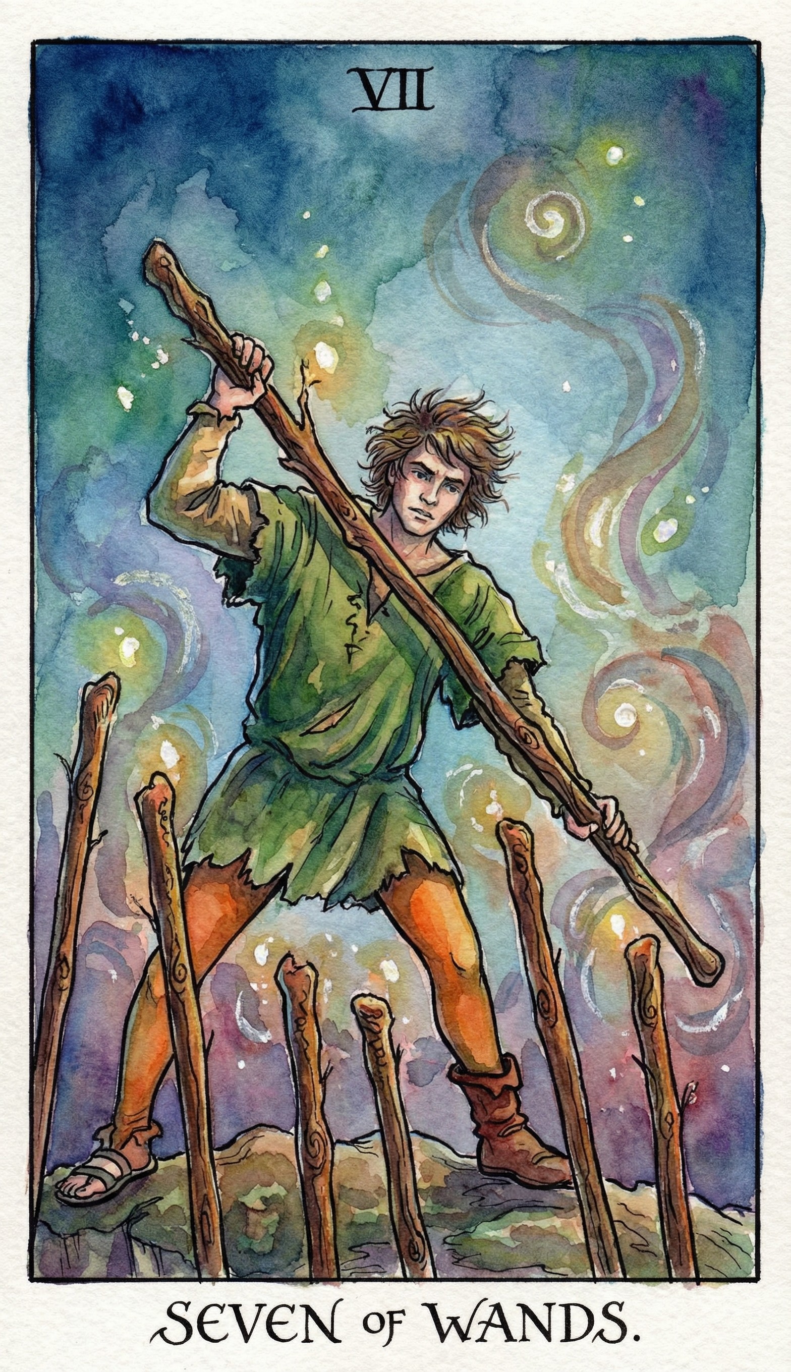 SEVEN OF WANDS
