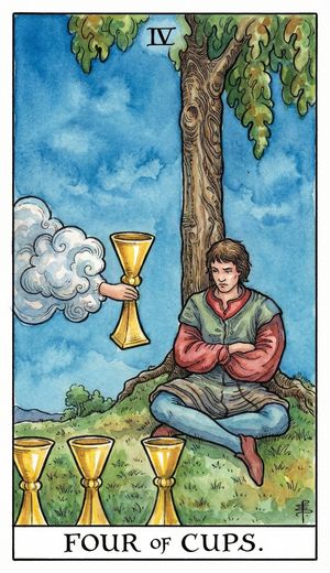 FOUR OF CUPS