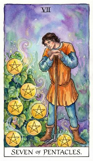 SEVEN OF PENTACLES