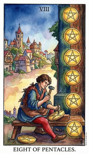 EIGHT OF PENTACLES
