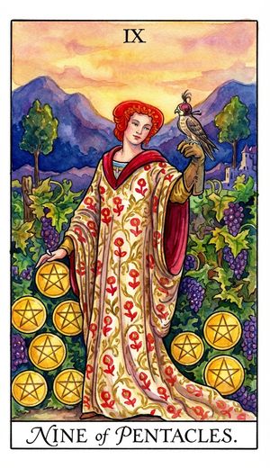 NINE OF PENTACLES