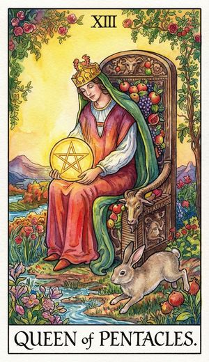 QUEEN OF PENTACLES
