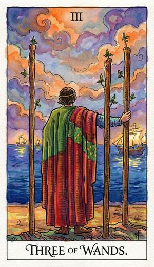 THREE OF WANDS