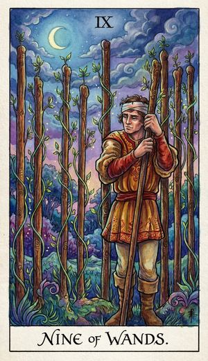 NINE OF WANDS